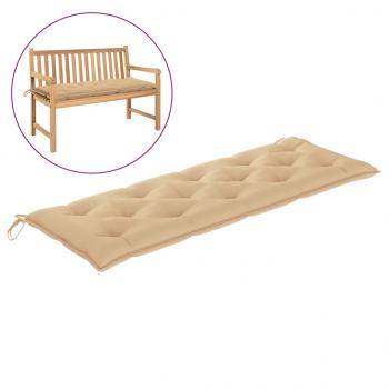 Gartenbank-Auflage Beige 150x50x7 cm Oxford-Gewebe