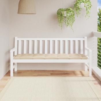 ARDEBO.de - Gartenbank-Auflage Beige 180x50x7 cm Oxford-Gewebe