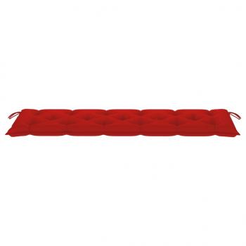 Gartenbank-Auflage Rot 180x50x7 cm Oxford-Gewebe