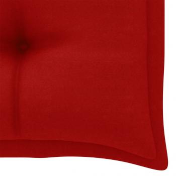 Gartenbank-Auflagen 2 Stk. Rot 100x50x7 cm Oxford-Gewebe