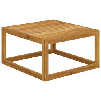 9-tlg. Garten-Lounge-Set mit Auflagen Creme Massivholz Akazie