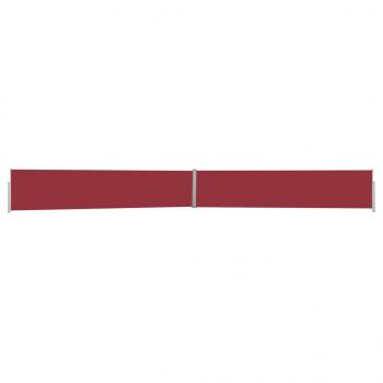 ARDEBO.de - Ausziehbare Seitenmarkise 140x1200 cm Rot