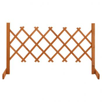 ARDEBO.de - Garten-Rankzaun Orange 120x60 cm Massivholz Tanne