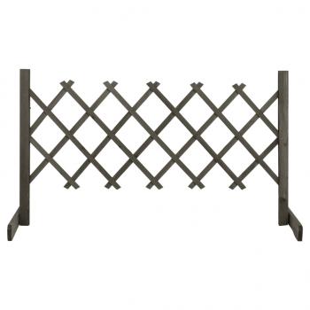 ARDEBO.de - Garten-Rankzaun Grau 120x60 cm Massivholz Tanne