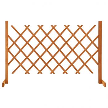 ARDEBO.de - Garten-Rankzaun Orange 120x90 cm Massivholz Tanne