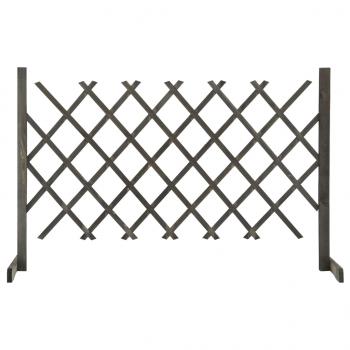 ARDEBO.de - Garten-Rankzaun Grau 120x90 cm Massivholz Tanne