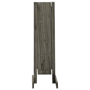 Garten-Rankzaun Grau 150x80 cm Massivholz Tanne