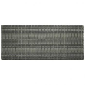 Garten-Bartisch Grau 140,5x60,5x110,5 cm Poly Rattan