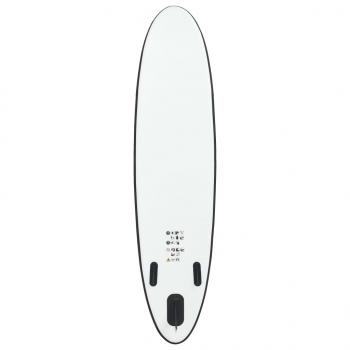 SUP-Board-Set Aufblasbar Schwarz und Weiß