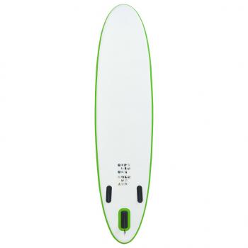 Aufblasbares Stand Up Paddle Board Set Grün und Weiß