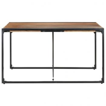 Esstisch 140x140x75 cm Massivholz mit Palisander-Finish