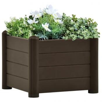 ARDEBO.de - Garten-Hochbeet PP Mokka 43x43x35 cm