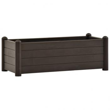 Garten-Hochbeet PP Mokka 100x43x35 cm