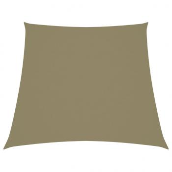 ARDEBO.de - Sonnensegel Oxford-Gewebe Trapezform 4/5x4 m Beige