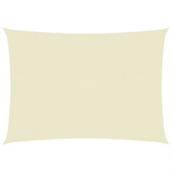 Sonnensegel Oxford-Gewebe Rechteckig 3,5x5 m Creme