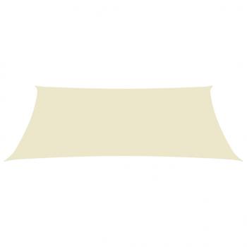 Sonnensegel Oxford-Gewebe Rechteckig 3,5x5 m Creme