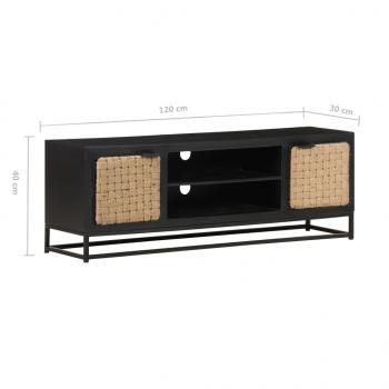 TV-Schrank 120x30x40 cm Massivholz Mango