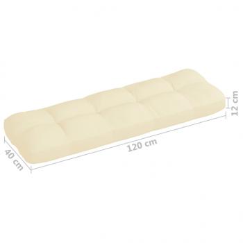 Palettenkissen 3-tlg. Creme Stoff