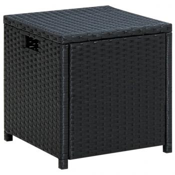 6-tlg. Garten-Lounge-Set mit Auflagen Poly Rattan Schwarz