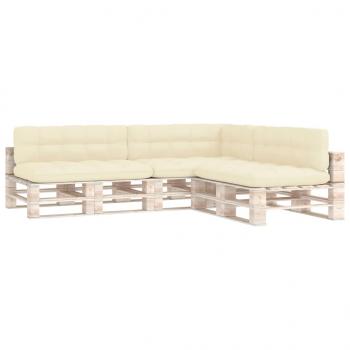 Palettensofa-Auflagen 7 Stk. Creme