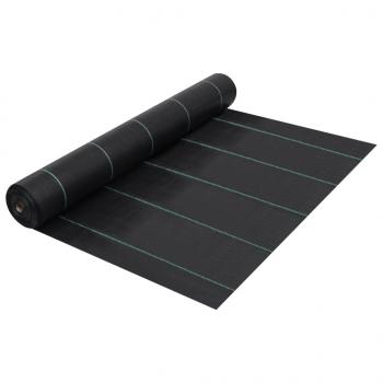 ARDEBO.de - Unkrautfolie Schwarz 1x50 m PP