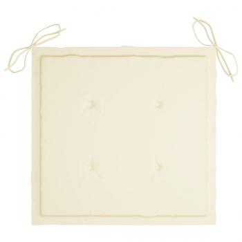 Gartenstuhl-Kissen 6 Stk. Creme 50x50x3 cm Oxford-Gewebe