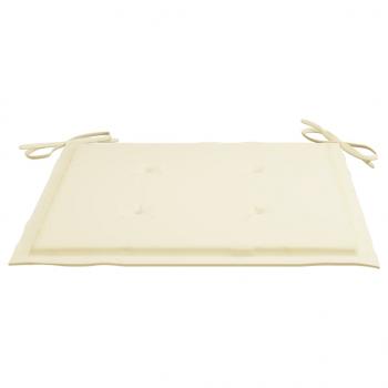 Gartenstuhl-Kissen 6 Stk. Creme 50x50x3 cm Oxford-Gewebe