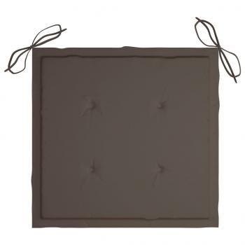 Gartenstuhl-Kissen 6 Stk. Taupe 50x50x3 cm Oxford-Gewebe