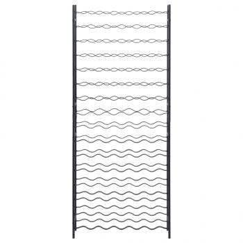 Weinregal für 96 Flaschen Schwarz Eisen