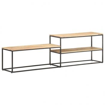 ARDEBO.de - TV-Schrank 180x30x50 cm Raues Mangoholz