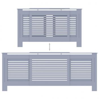 MDF Heizkörperverkleidung Grau 205 cm