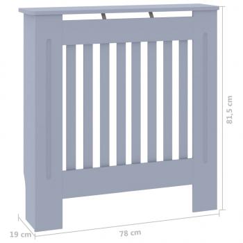 MDF Heizkörperverkleidung Grau 78 cm