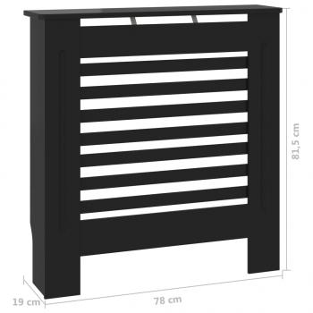 MDF Heizkörperverkleidung Schwarz 78 cm