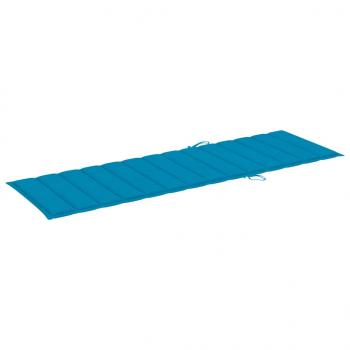 Sonnenliegen-Auflage Blau 200x60x3 cm Oxford-Gewebe