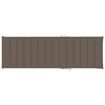 Sonnenliegen-Auflage Taupe 200x60x3 cm Oxford-Gewebe