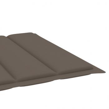 Sonnenliegen-Auflage Taupe 200x60x3 cm Oxford-Gewebe