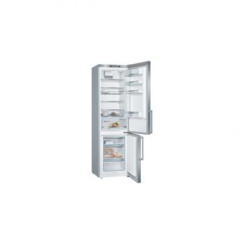 Bosch KGE398IBP Stand Kühl-Gefrierkombination, 60 cm breit, 343 L, VitaFresh, LowFrost, LED Beleuchtung, Edelstahl mit Antifingerprint