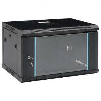 ARDEBO.de - 6U Netzwerkschrank Wandmontage 19" IP20 600x450x375 mm