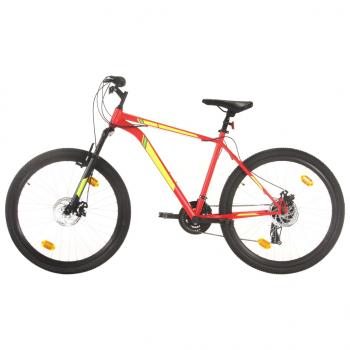 ARDEBO.de - Mountainbike 21 Gang 27,5 Zoll Rad 42 cm Rot