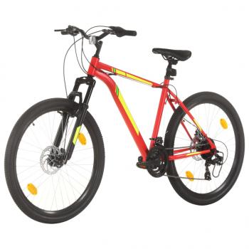 Mountainbike 21 Gang 27,5 Zoll Rad 42 cm Rot