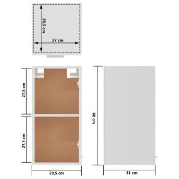 8-tlg. Küchenzeile Weiß Holzwerkstoff