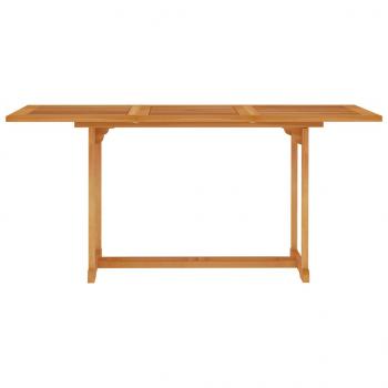 Gartentisch 150x90x75 cm Teak Massivholz