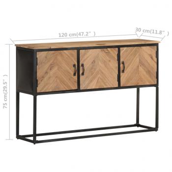 Sideboard 120x30x75 cm Akazie Massivholz