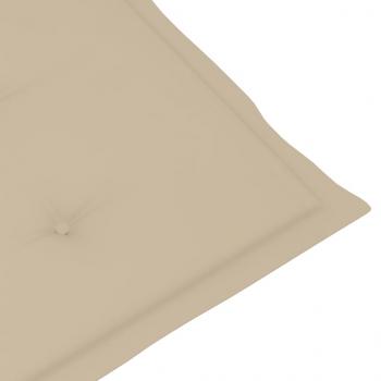 Liegestuhl-Auflage Beige (75+105)x50x4 cm