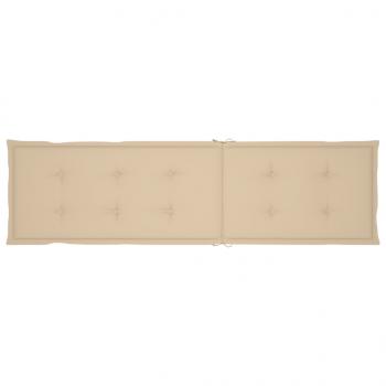 Liegestuhl-Auflage Beige (75+105)x50x4 cm