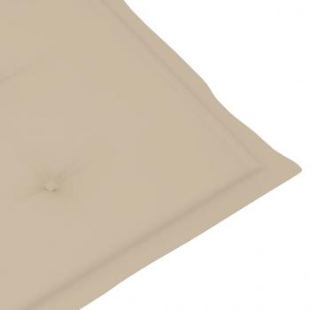 Liegestuhl-Auflage Beige (75+105)x50x4 cm