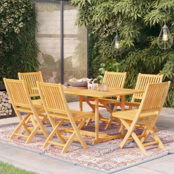 ARDEBO.de - 7-tlg. Garten-Essgruppe Massivholz Teak