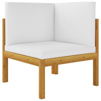 ARDEBO.de - Garten-Ecksofa mit Auflagen Massivholz Akazie