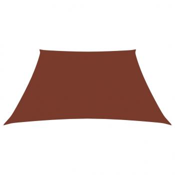 Sonnensegel Oxford-Gewebe Trapezform 3/4x3 m Terrakotta-Rot