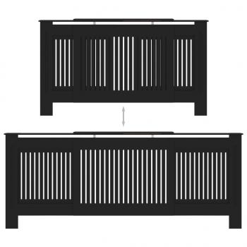 MDF Heizkörperverkleidung Schwarz 205 cm